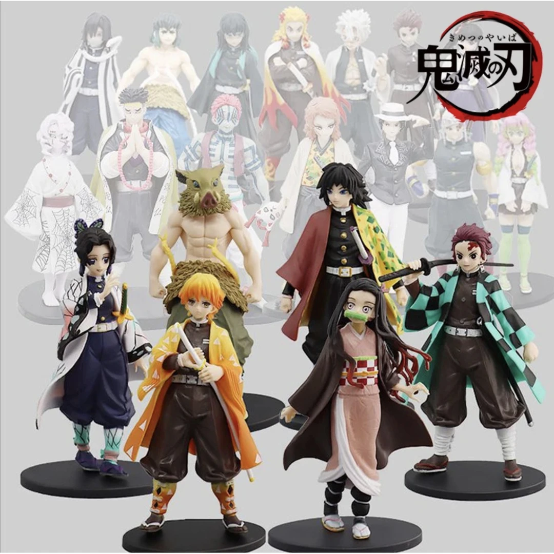 鬼灭之刃手办6款灶门炭治郎祢豆子我妻善逸 手办 摆件