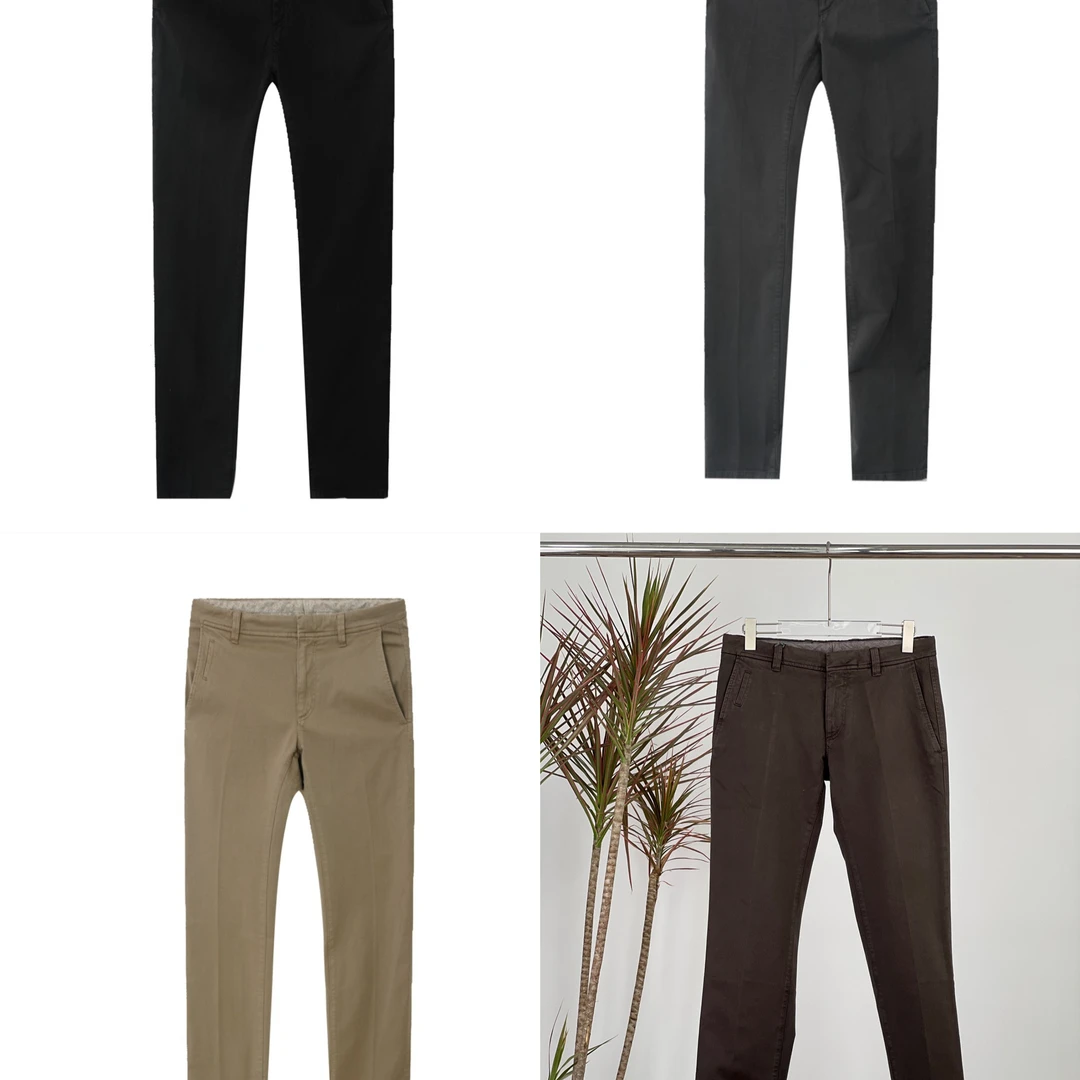 【多色可选】ZEGNA杰尼亚男士盾标刺绣棉质休闲裤/ZGBP00323