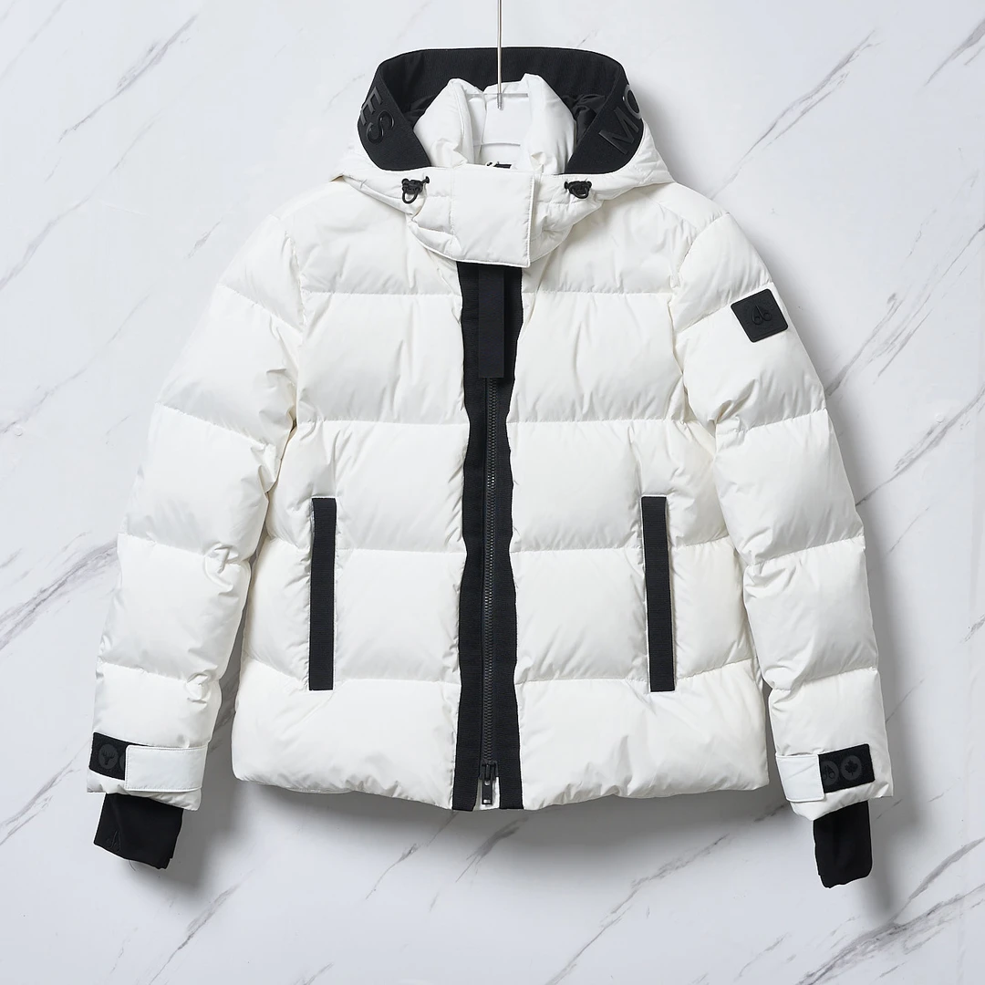 全新未使用/Moose Knuckles剪刀徽标羽绒服填充/MUGU00118