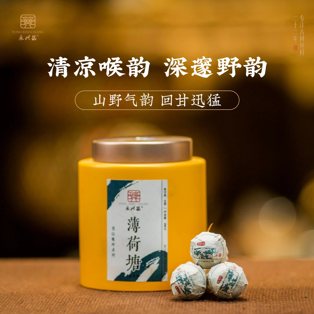 2019年薄荷塘200g龙珠手工揉捻易武茶区方便携带兰花蜜香多层次香