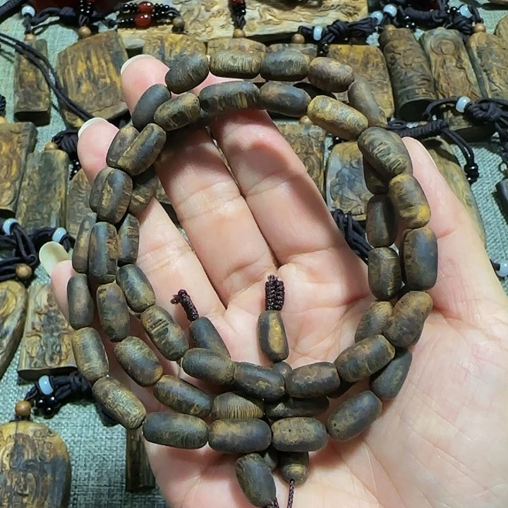 沉香手串海南白奇乌身瘤疤21克多样性发