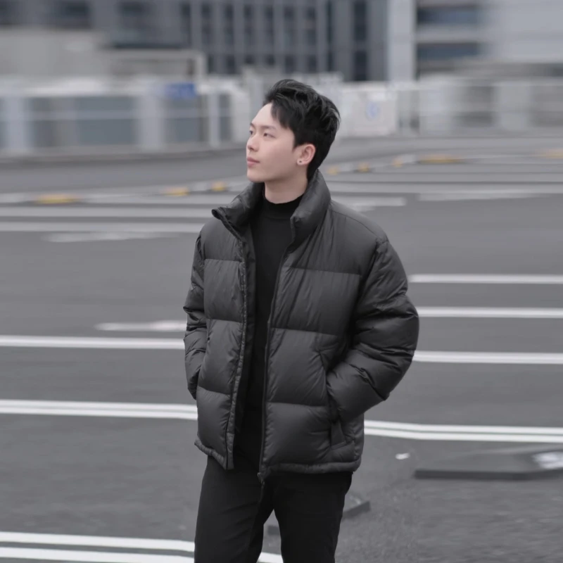 鸭鸭男款羽绒服2024冬季爆款轻薄短款情侣保暖宽松户外白鸭绒男装