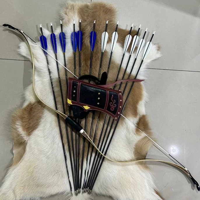 25磅四才小稍套装速射四羽出警入跸图明式挤压箭囊