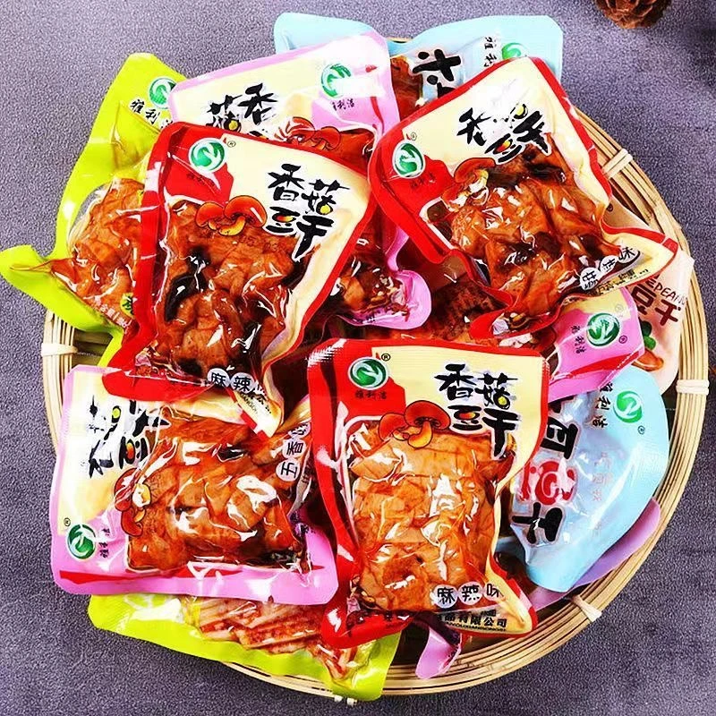 香菇豆干豆腐干五香麻辣味散装整箱独立包装解馋美味宿舍零食即食