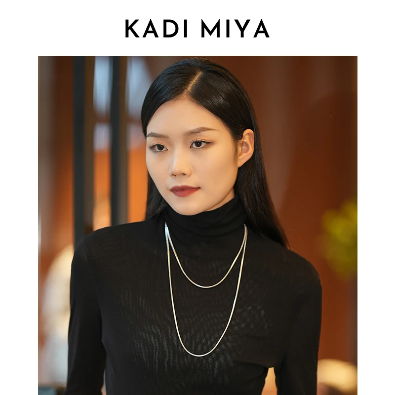 钛钢项链 潮流时尚蛇骨链高级百搭锁骨链项链韩版项链