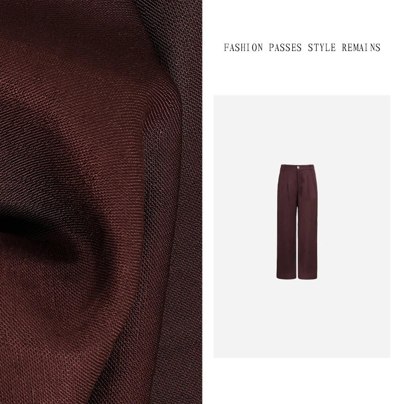 KADIMIYA静奢风通勤纯色高级宽松显瘦新款西装裤高腰百搭直筒裤