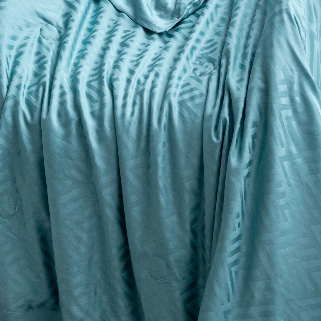 【三件套】莱赛尔纤维提花三件套 大马士革蓝 轻奢 简约双面