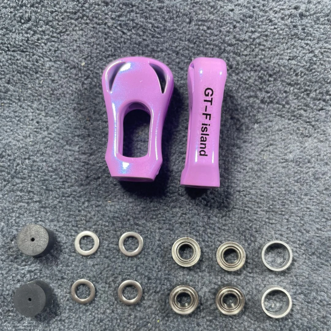 路亚水滴轮改装镂空超轻量化GT握丸适合达瓦大部分国产轮用重3g。