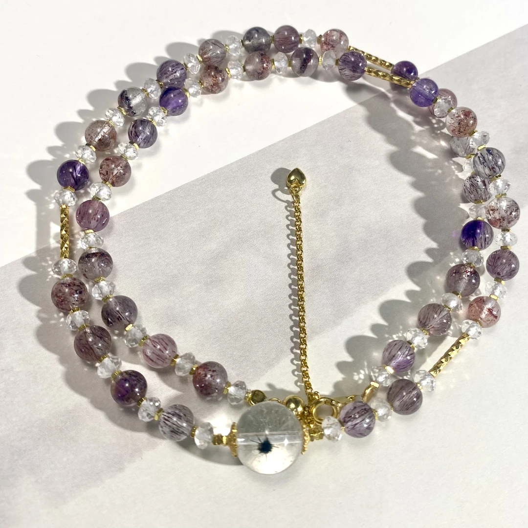 一了个卜【人间月】超七水晶项链