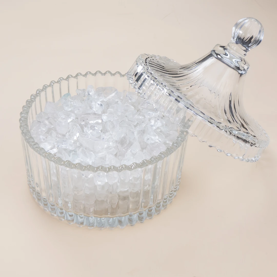 一了个卜【消ci石】白水晶净化消磁石+碗 消负面情xu疗yu