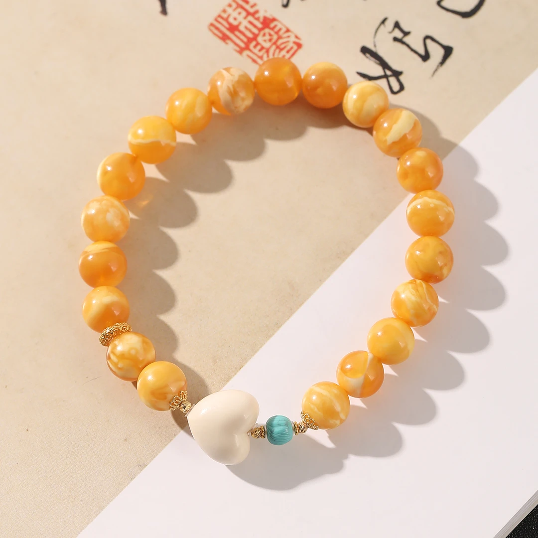 一了个卜【嘉善】老蜡白花蜜手串