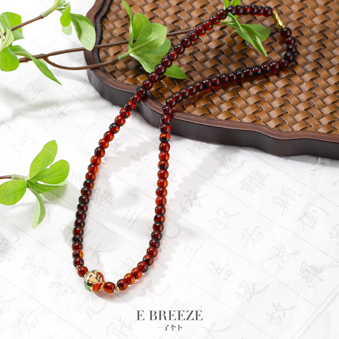 一了个卜【跃龙门】抚顺血珀内画设计款项链