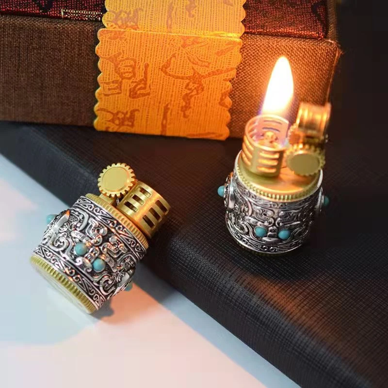 首领CHIEF盔甲小胖墩打火机小巧便携式复古男士礼品