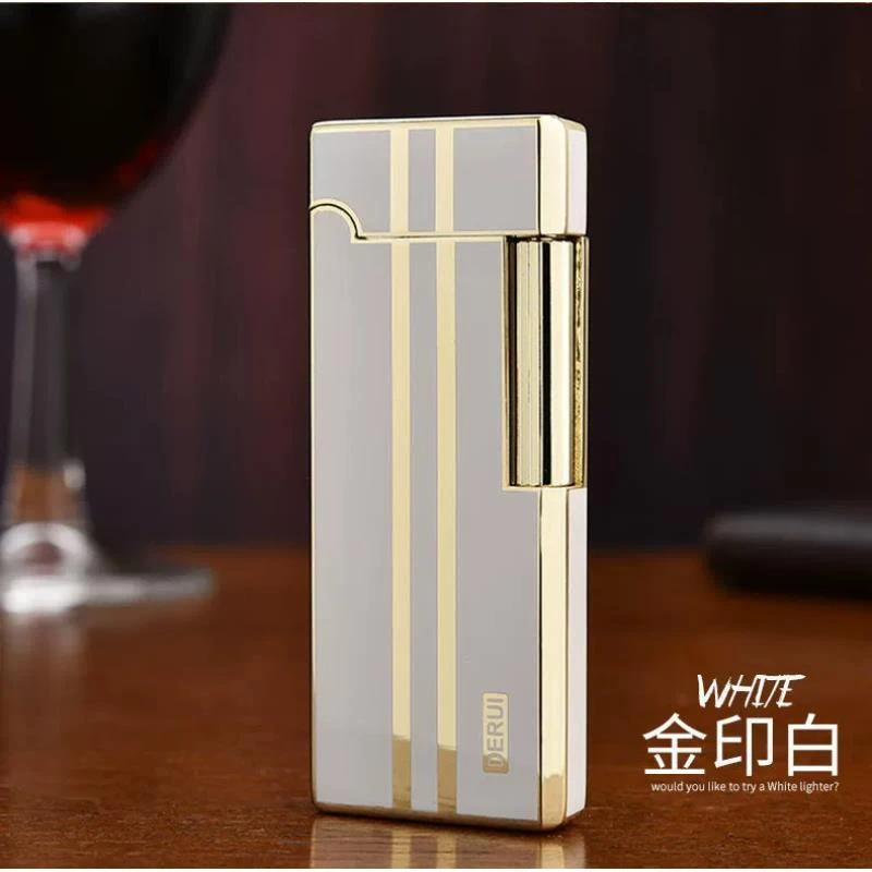 得瑞侧滑轮充气打火机创意个性经典时尚金属火机送男友礼物