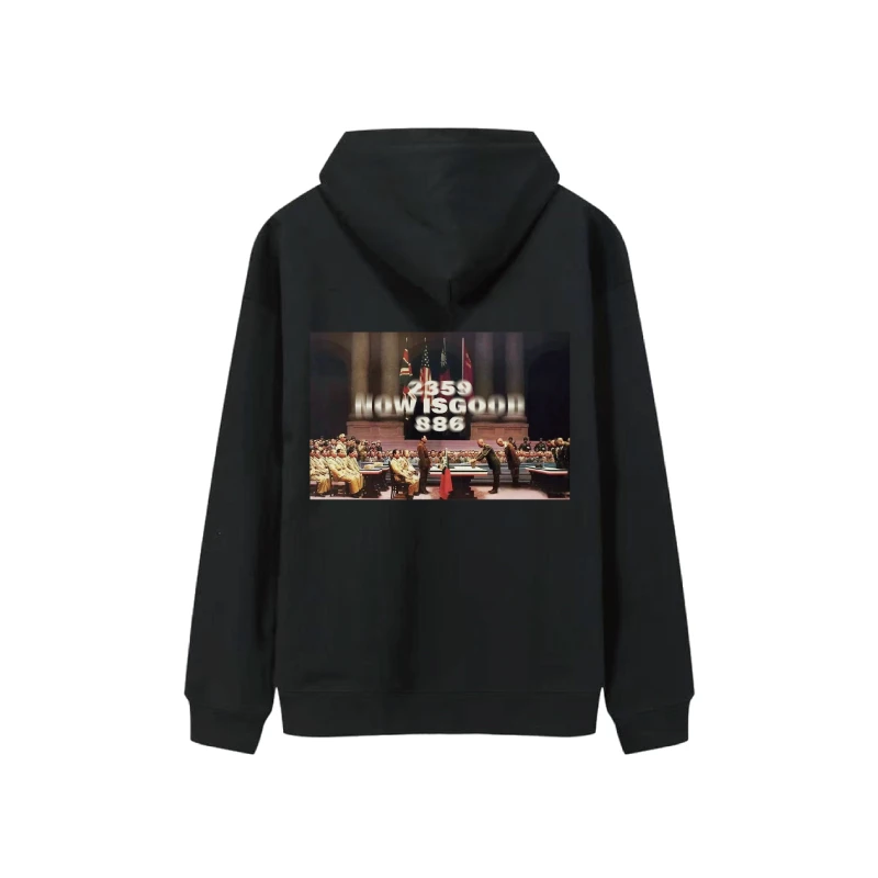 贰叁无酒NOWISGOOD 886联名 日本投降复古印花重磅460G连帽卫衣