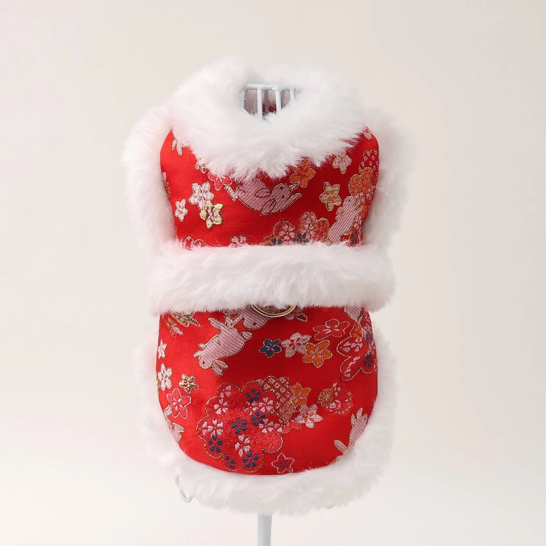 宠物冬季加厚新年服