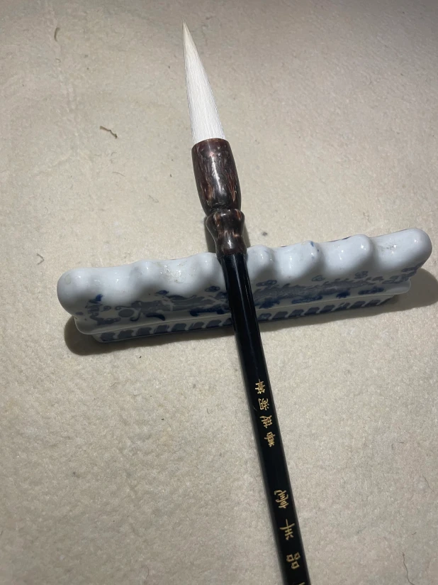 邵丹同款圣品羊毫纯羊毫笔，出锋6cm 写意牡丹花头用笔 吸水软