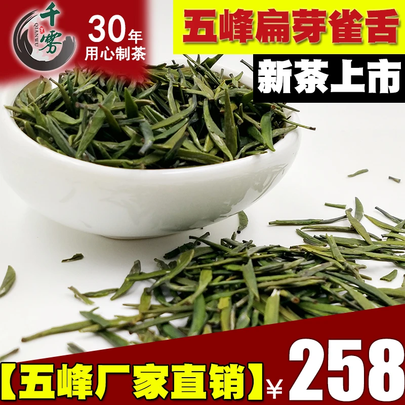 【2025散装春茶】五峰芽毛尖湖北三峡宜昌高山炒青绿茶雀舌250g