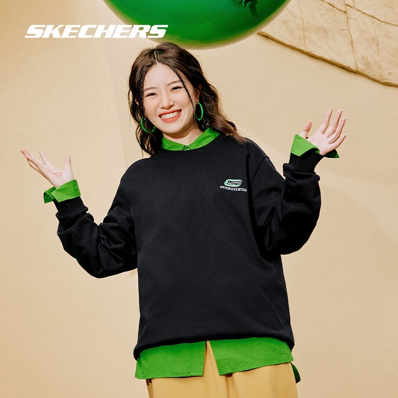 【秋冬多巴胺卫衣】斯凯奇23秋冬季宽松男女款运动卫衣L322U127