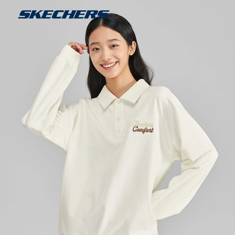 Skechers斯凯奇2023年秋季新款男女同款针织春秋卫衣运动L323U108