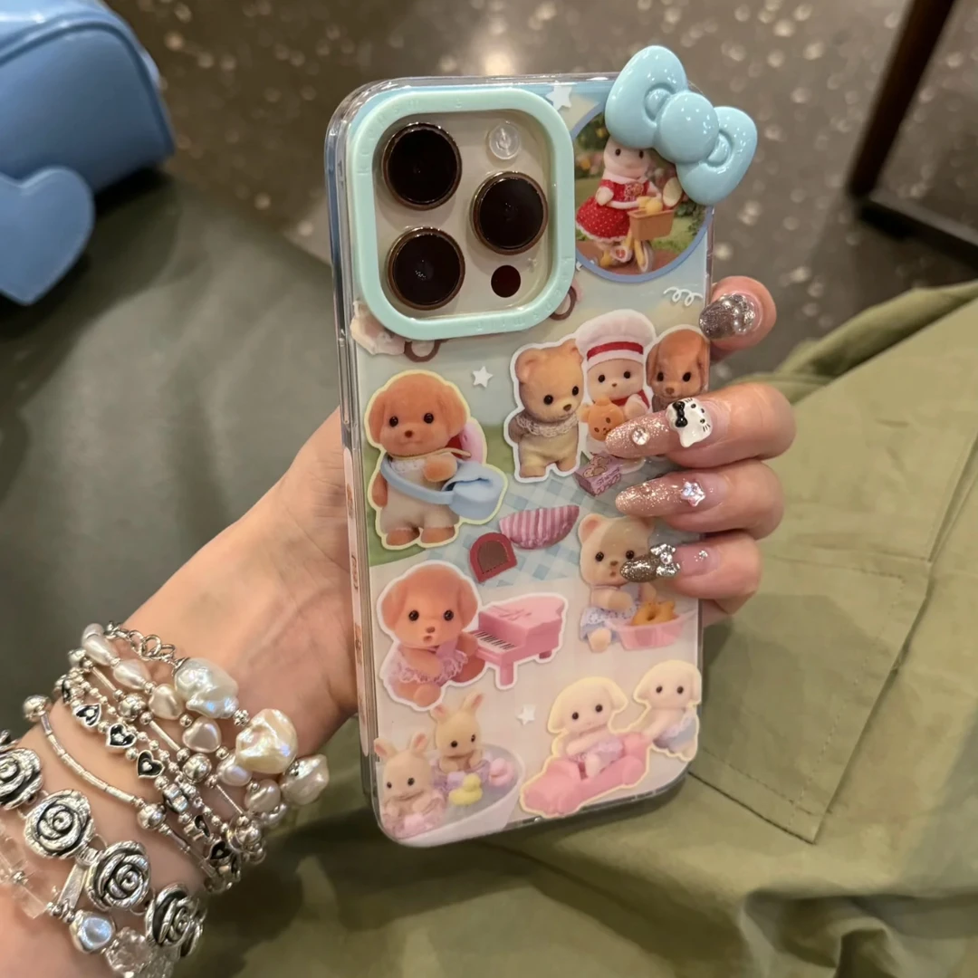 可爱森贝儿狗狗适用苹果15PRO新款14PROMAX手机壳13防摔15全包
