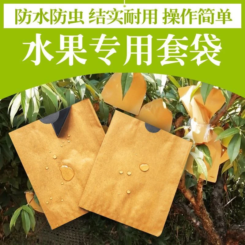 专用桃子套袋袋黄桃袋桃子纸袋黄桃水蜜桃蟠桃纸袋防虫防雨水桃袋