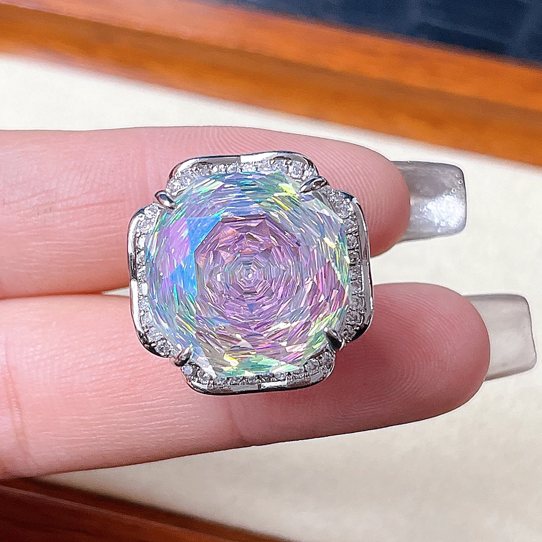 臻选戒指 泰国春武里经典时尚气质百搭白色戒指X122