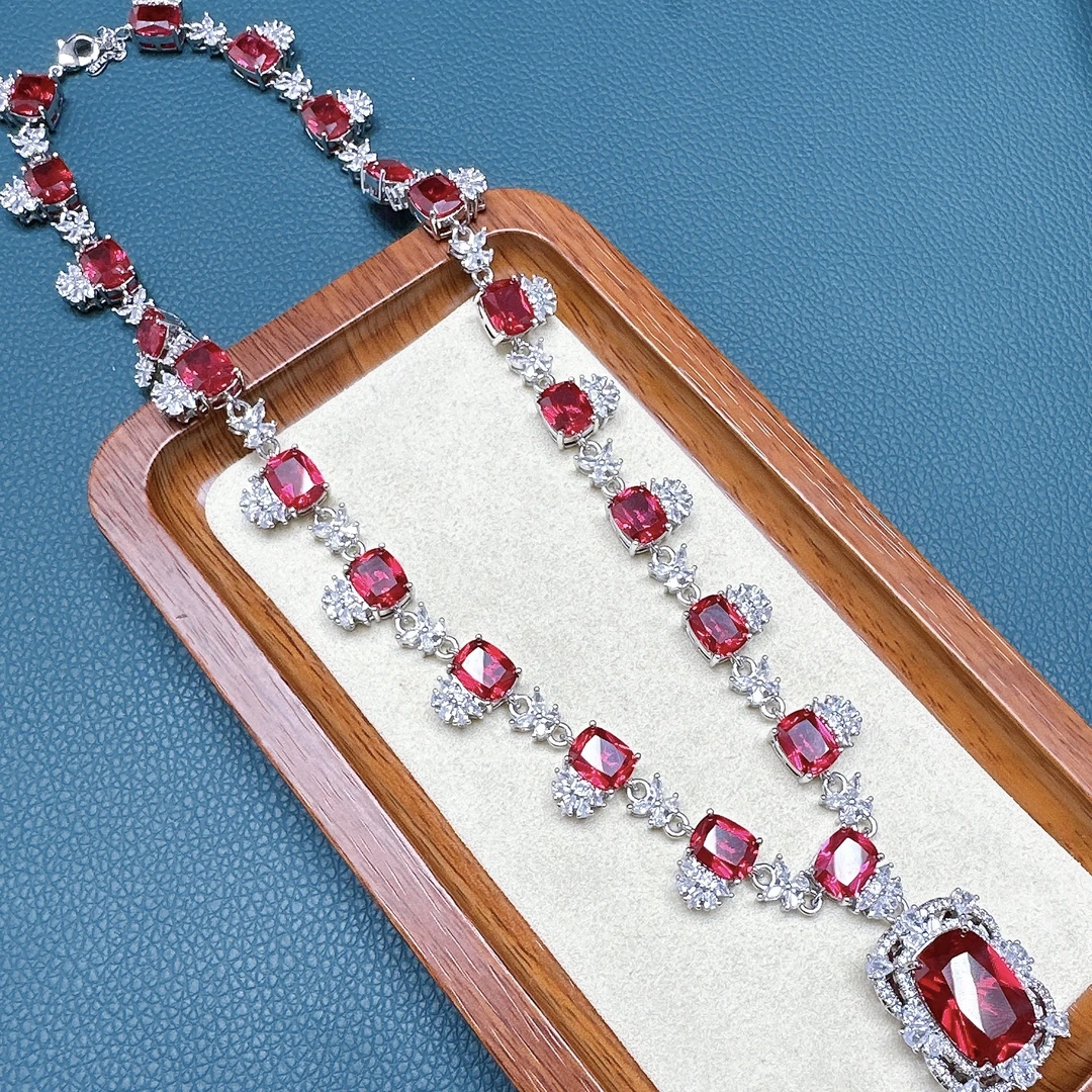 臻选项链 泰国春武里经典时尚气质百搭红色项链TZL25