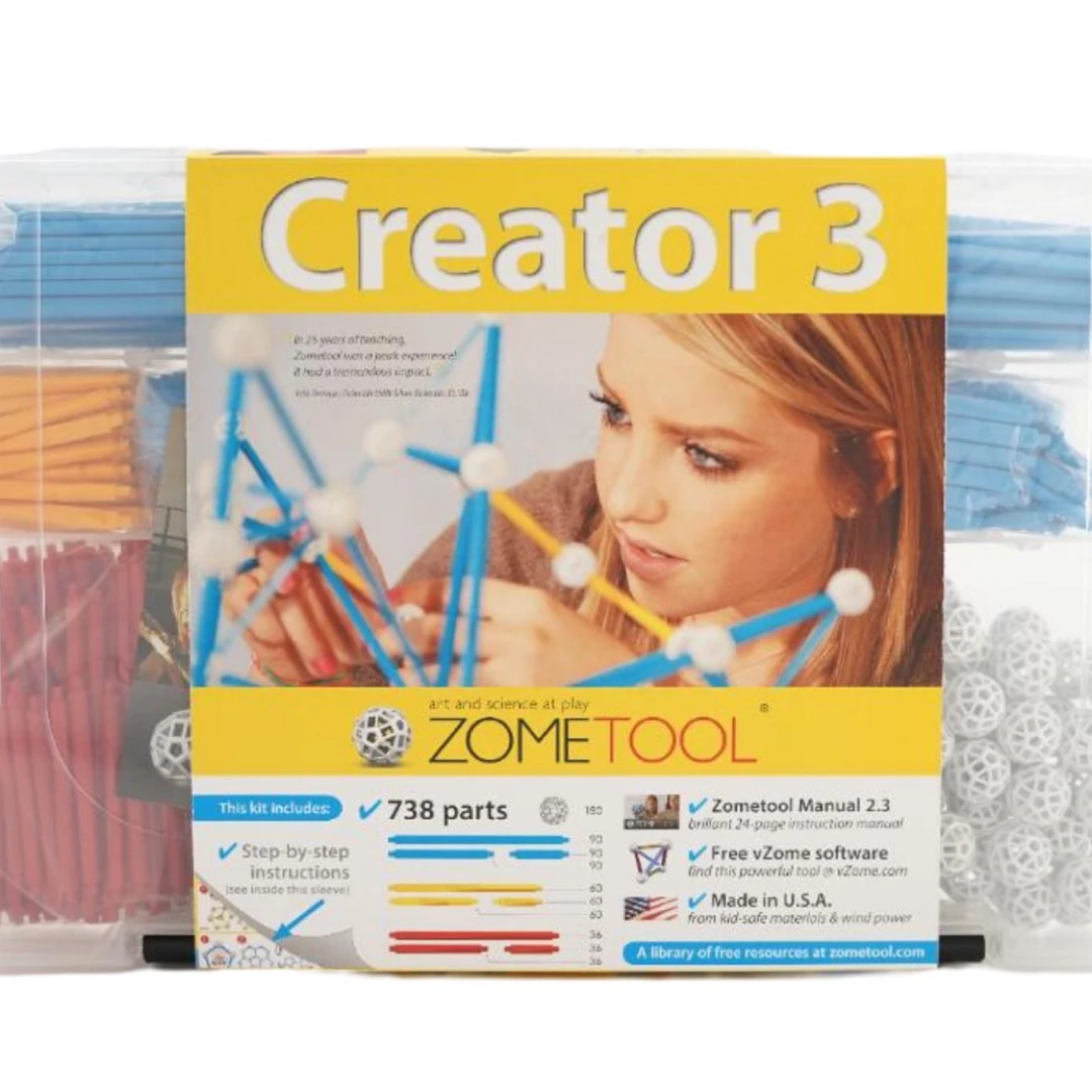 Zometool数学几何模型建构教具玩具Creator3创造者3/Creator3套装