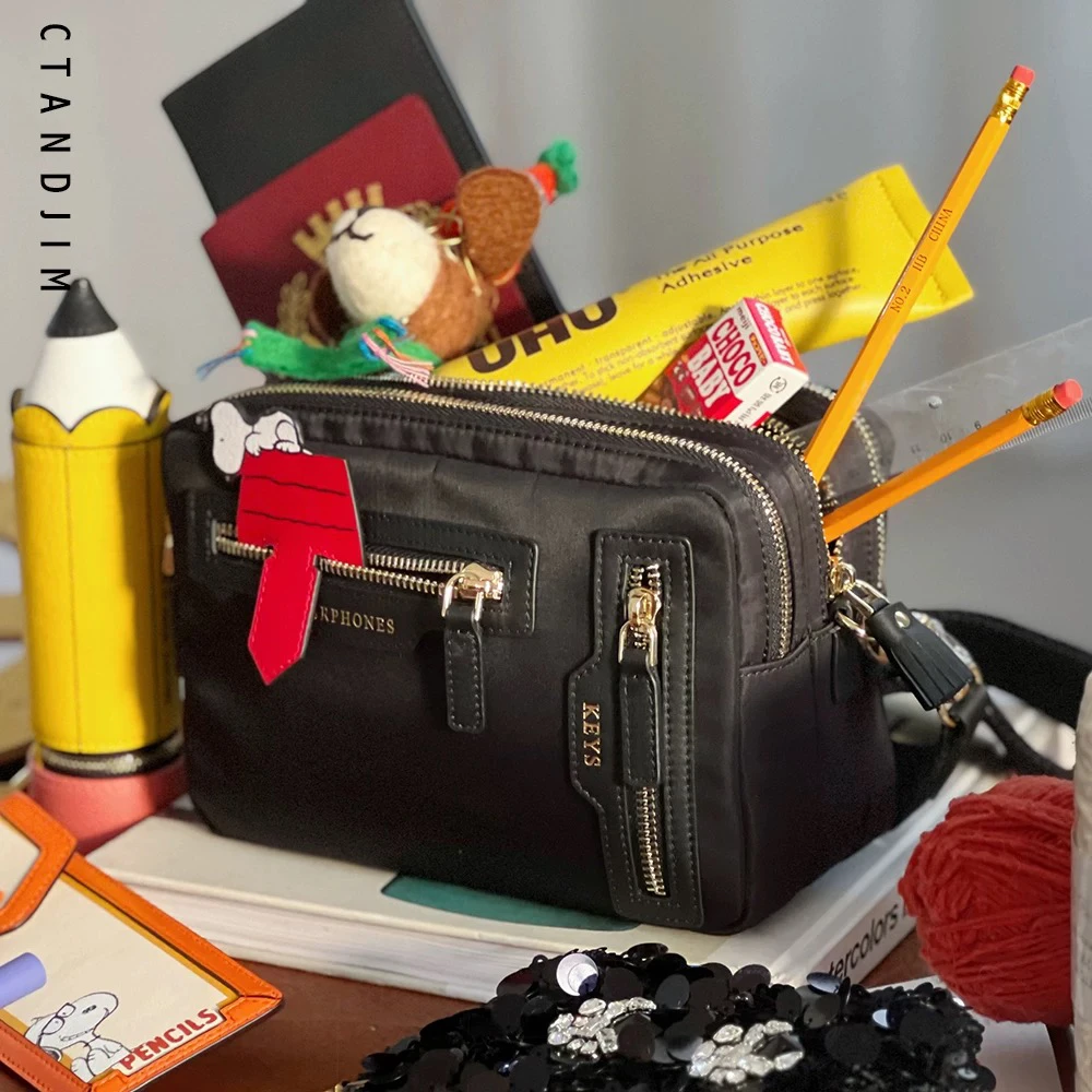 CTANDJIM英式长期主义机能材质三隔层斜挎相机包 邮差包 斜挎包