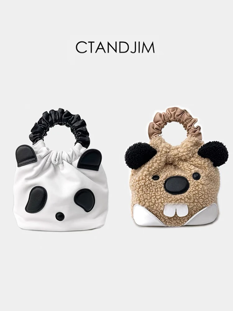 CTANDJIM 奥利奥熊猫 卷卷兔牙熊福袋 手提包 斜挎包 托特包