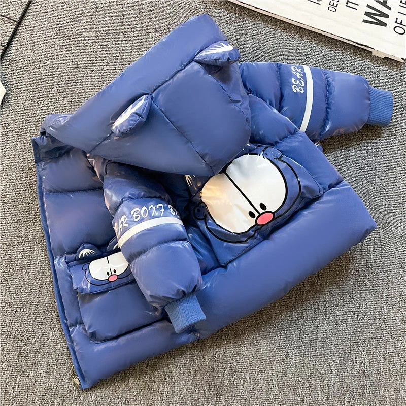 男童冬装新款宝宝衣小童加绒加厚儿童羽绒服免洗外套女孩