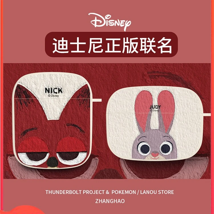迪士尼适用airpodspro耳机套airpods3代朱迪尼克保护壳二代保护套