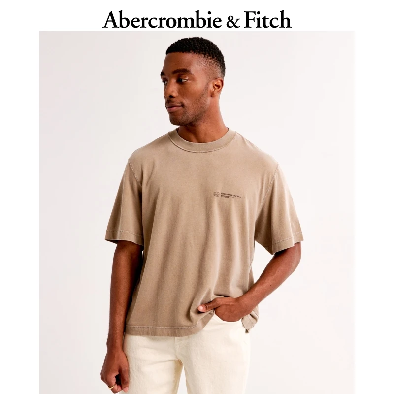 AF男装 24款简约纯色百搭小logo美式短袖T恤KI123-4071