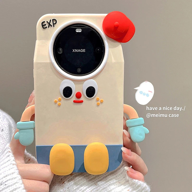 红帽子表情华为mate60pro手机壳mate50女mate40/30硅胶p60软nova9