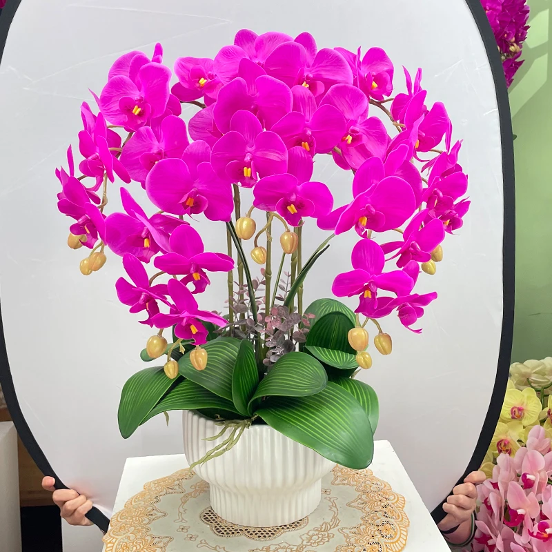 客厅桌面花篮仿真花新款永生花假花摆件玄关餐桌装饰