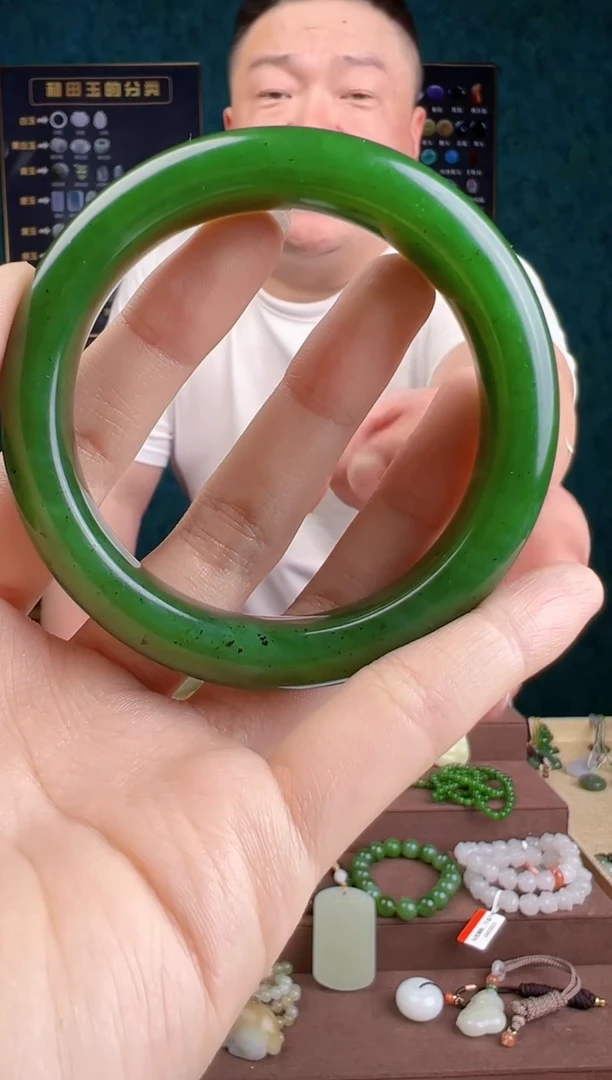 【闪购商品】和田玉手镯未镶嵌和田玉手镯 圈口备注客服53-62