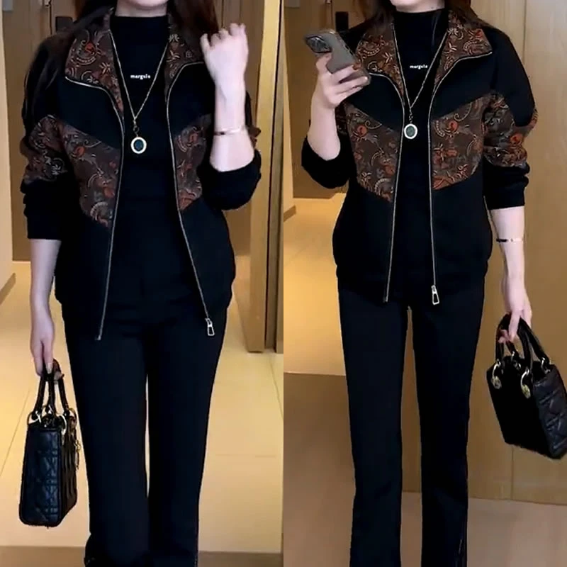 时尚高级感休闲短外套女2024秋冬新款百搭宽松显瘦洋气减龄上衣女