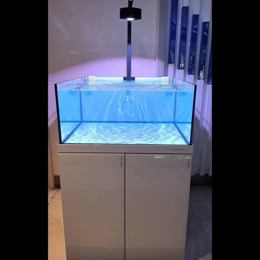 可丽爱鱼缸底滤过滤系统整体超白玻璃客厅一体生态水族箱DF溪流缸