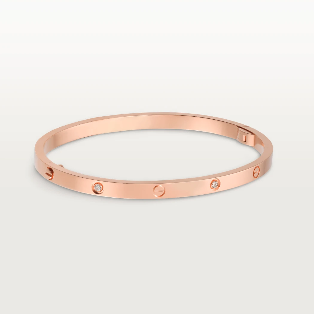 99新 Cartier/卡地亚 Love 六钻窄版手镯  工价57500