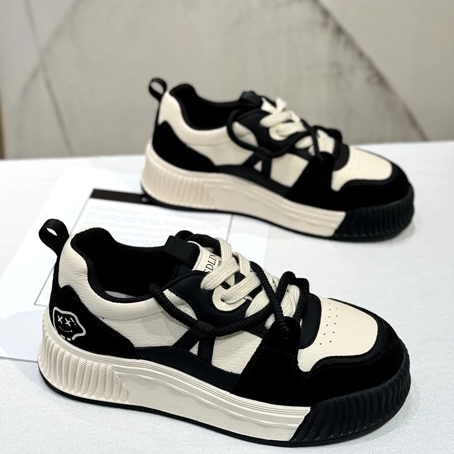 松糕底休闲板鞋88012牛皮