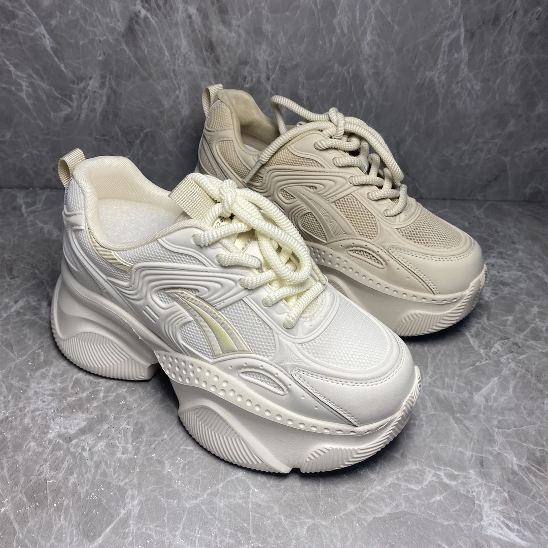 春夏新款牛皮厚底老爹鞋85761