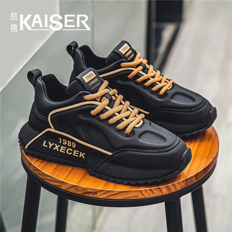 KAISER/凯撒·男鞋官方正版新款潮流休闲跑步鞋耐磨增高百搭老爹鞋
