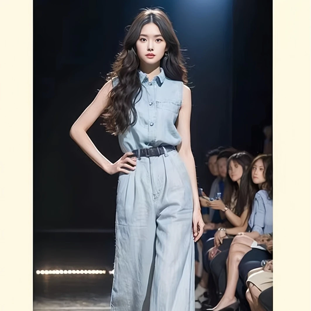 蓝色衬衫女2024新款夏装搭配欧货漂亮时尚今年流行气质漂亮小衫