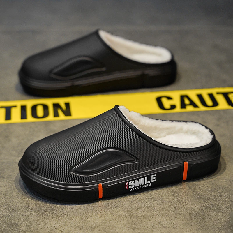 棉拖鞋2025冬季新款内外防滑保暖棉鞋大码男居家情侣拖鞋防水外穿