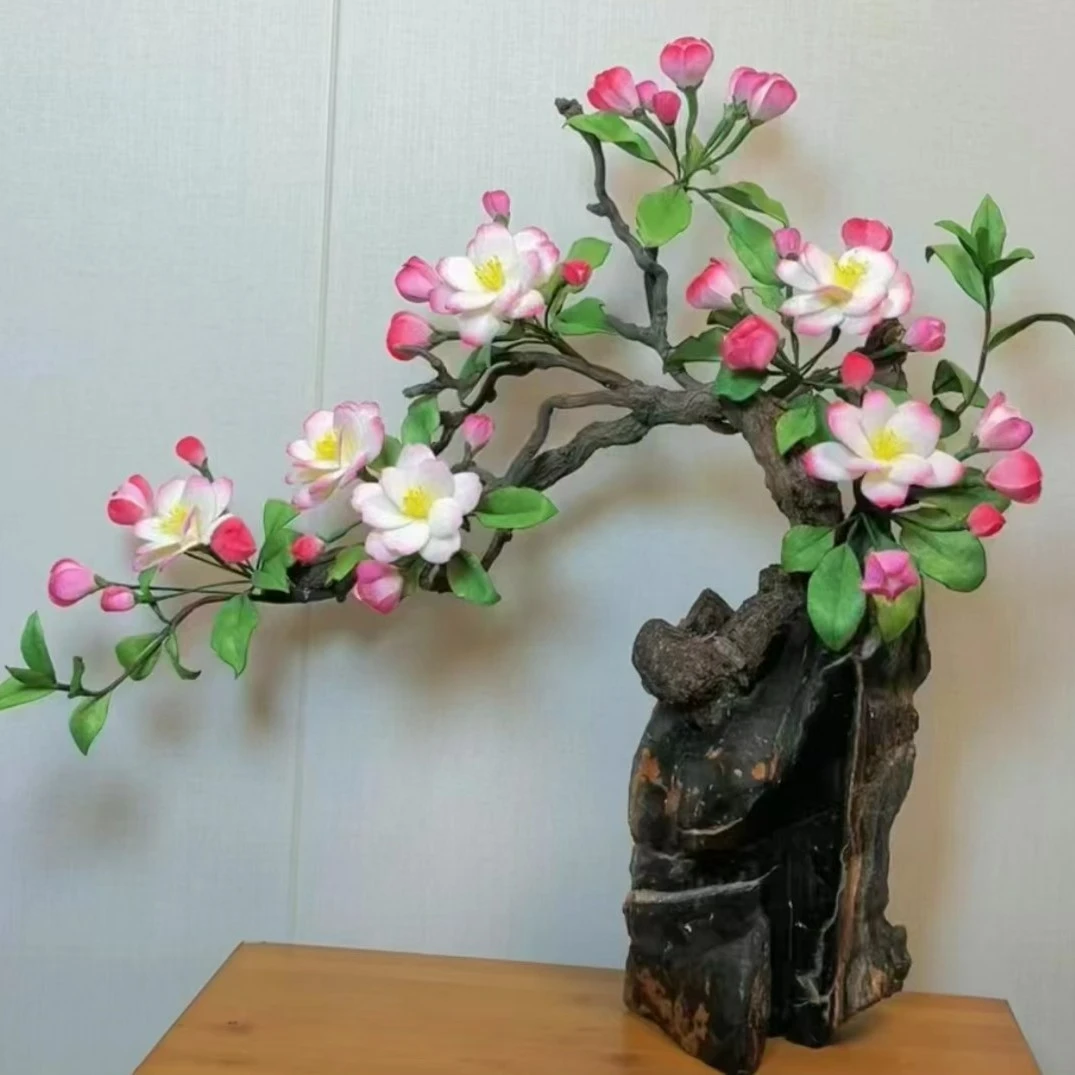 DIY 手工布艺海棠花材料