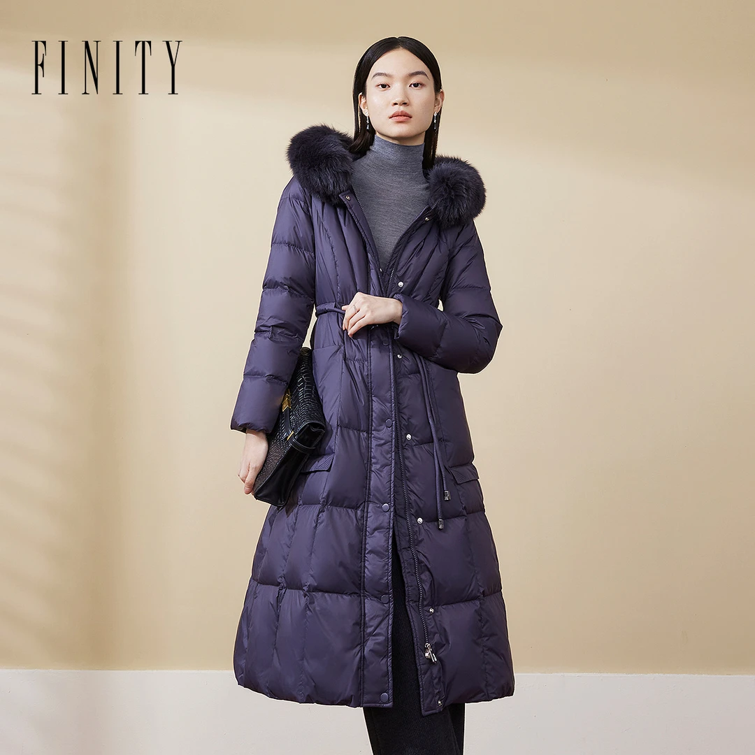 【小云总专属】FINITY 新款羽绒服显瘦修身气质时尚百搭 F21XAC02Y4