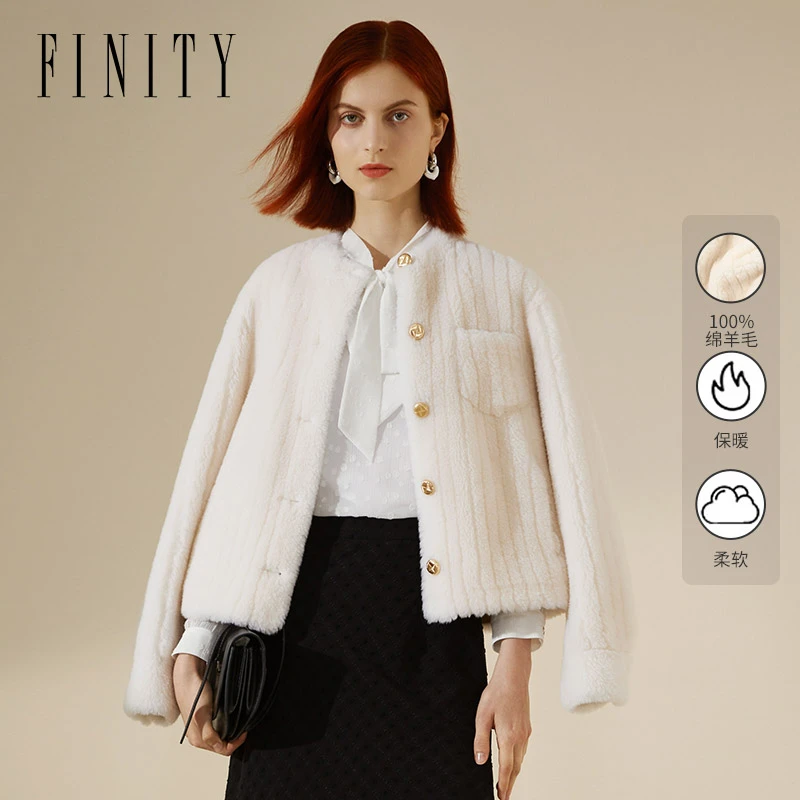 FINITY 新款短外套小香风气质上衣小个子 F21V9B01W2