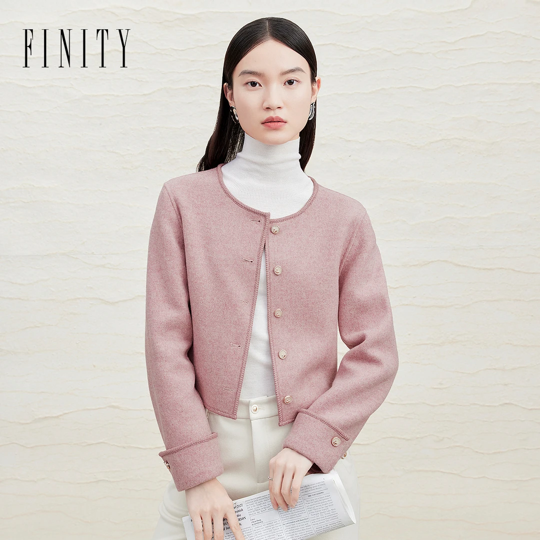【籽言专属】FINITY 外套小香风气质针织时尚休闲百搭 F21X8C26D1
