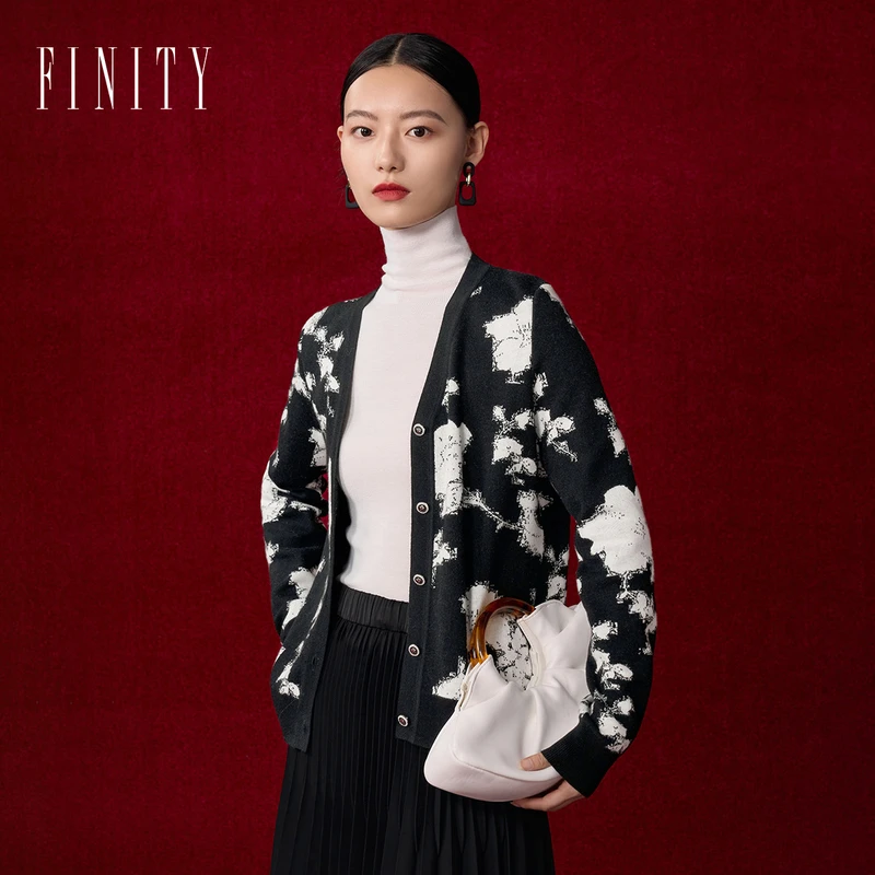 【小费班长】FINITY 时尚针织衫毛衣气质休闲复古 F21XCA21Z1